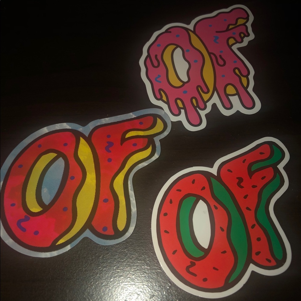 (Of) sticker pack of 3